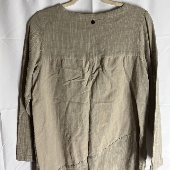 SOFT SURROUNDINGS Linen Cotton Button Up Top Women's Sz XS Resort Boho - Picture 11 of 13